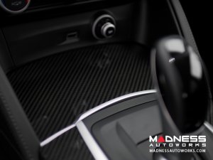 Alfa Romeo Stelvio Center Console Trim Set - Carbon Fiber - Two Piece Kit - Pre '20 - Feroce Carbon